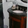 Master bath vanity cabinet